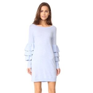 Club Monaco Merino Wool Blue Bell Sleeve Dress